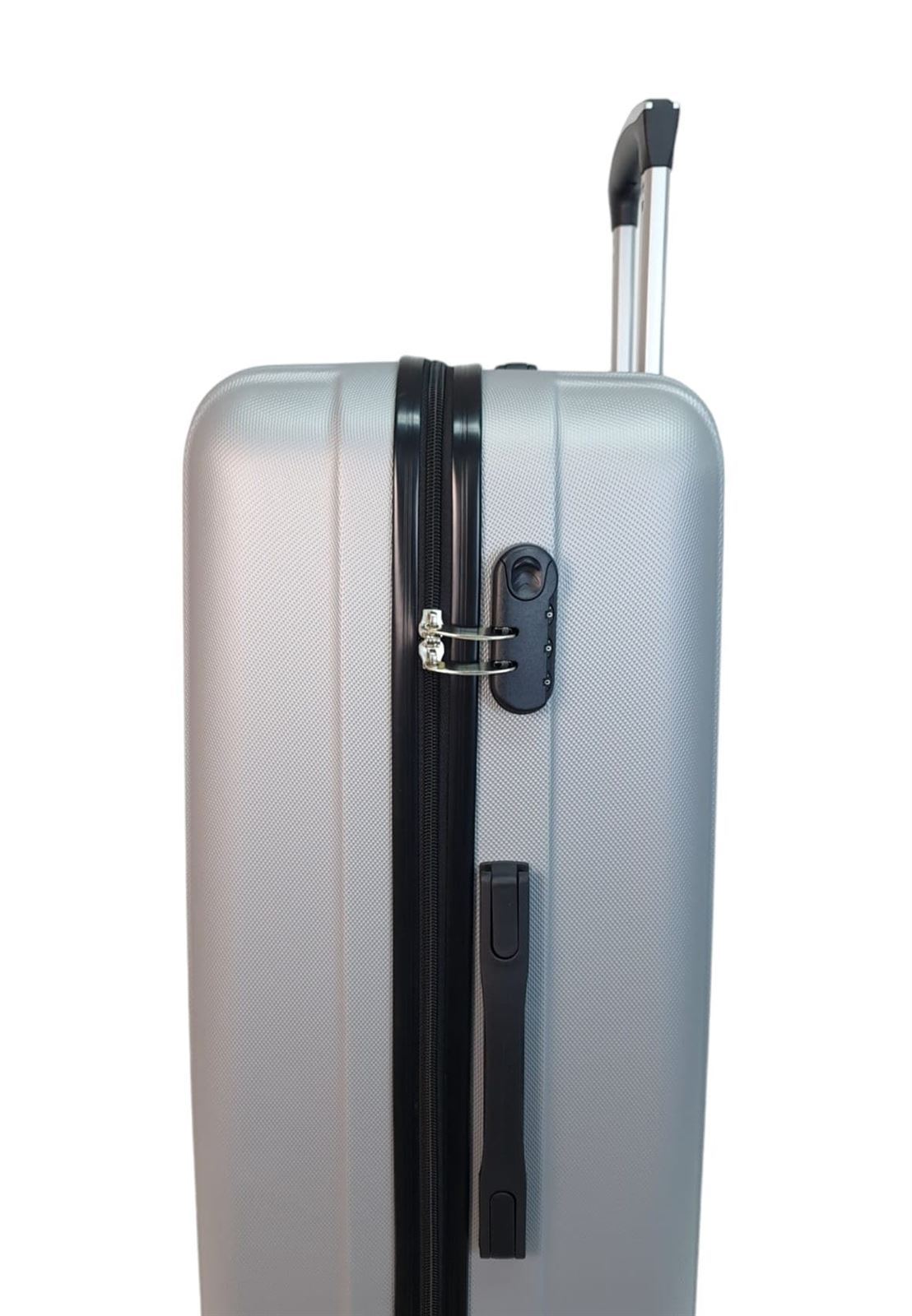 Maleta EXE Grande 75x44x29cms Ligera Barata Material ABS color Gris Plata - Imagen 10