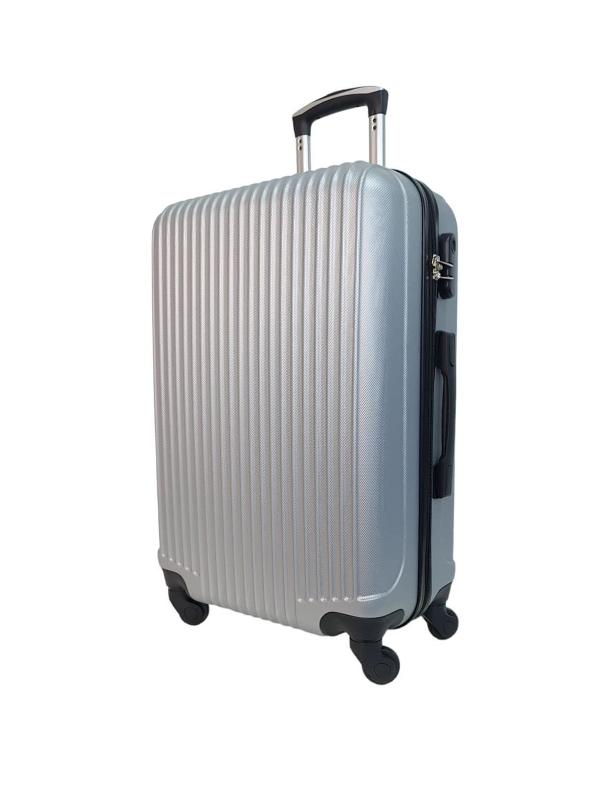 Maleta EXE Mediana 64x40x25cms Ligera Barata Material ABS color Gris Plata - Imagen 2