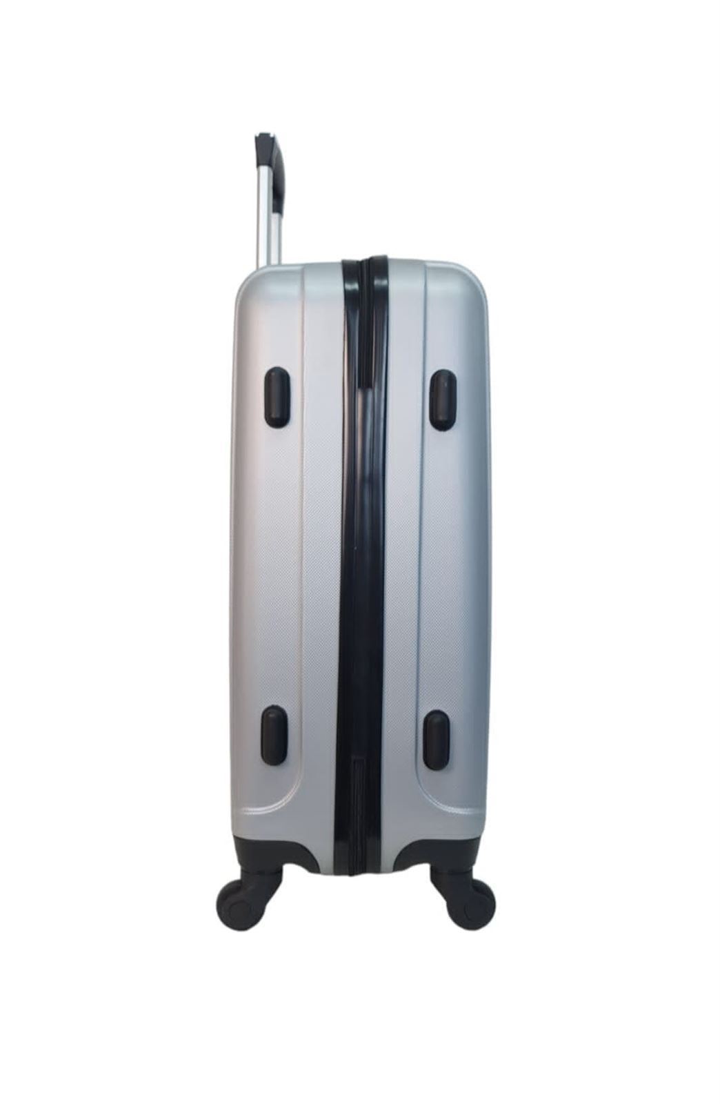 Maleta EXE Mediana 64x40x25cms Ligera Barata Material ABS color Gris Plata - Imagen 4