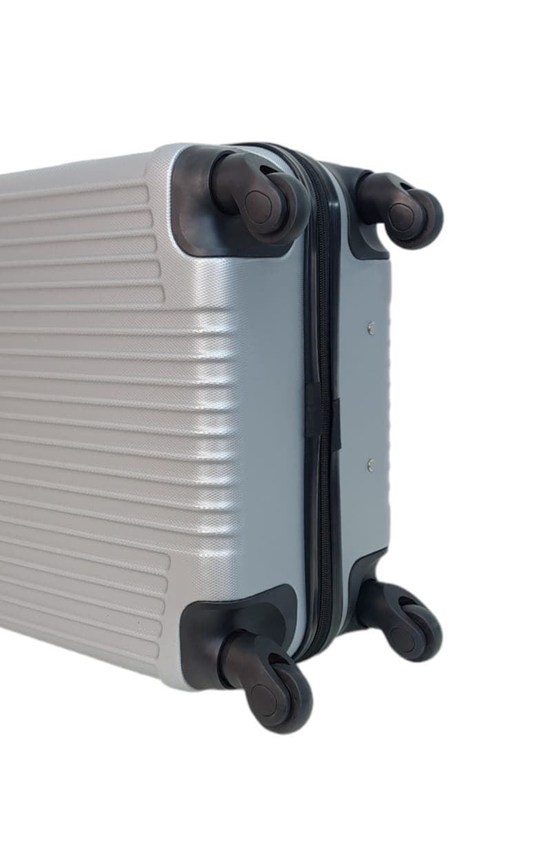 Maleta EXE Mediana 64x40x25cms Ligera Barata Material ABS color Gris Plata - Imagen 9