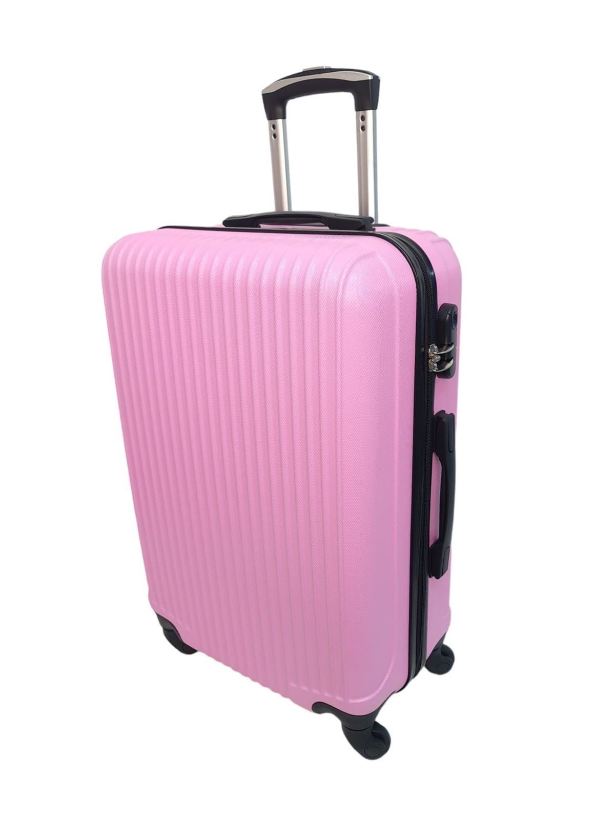 Maleta EXE Mediana 64x40x25cms Ligera Barata Material ABS color Rosa - Imagen 2