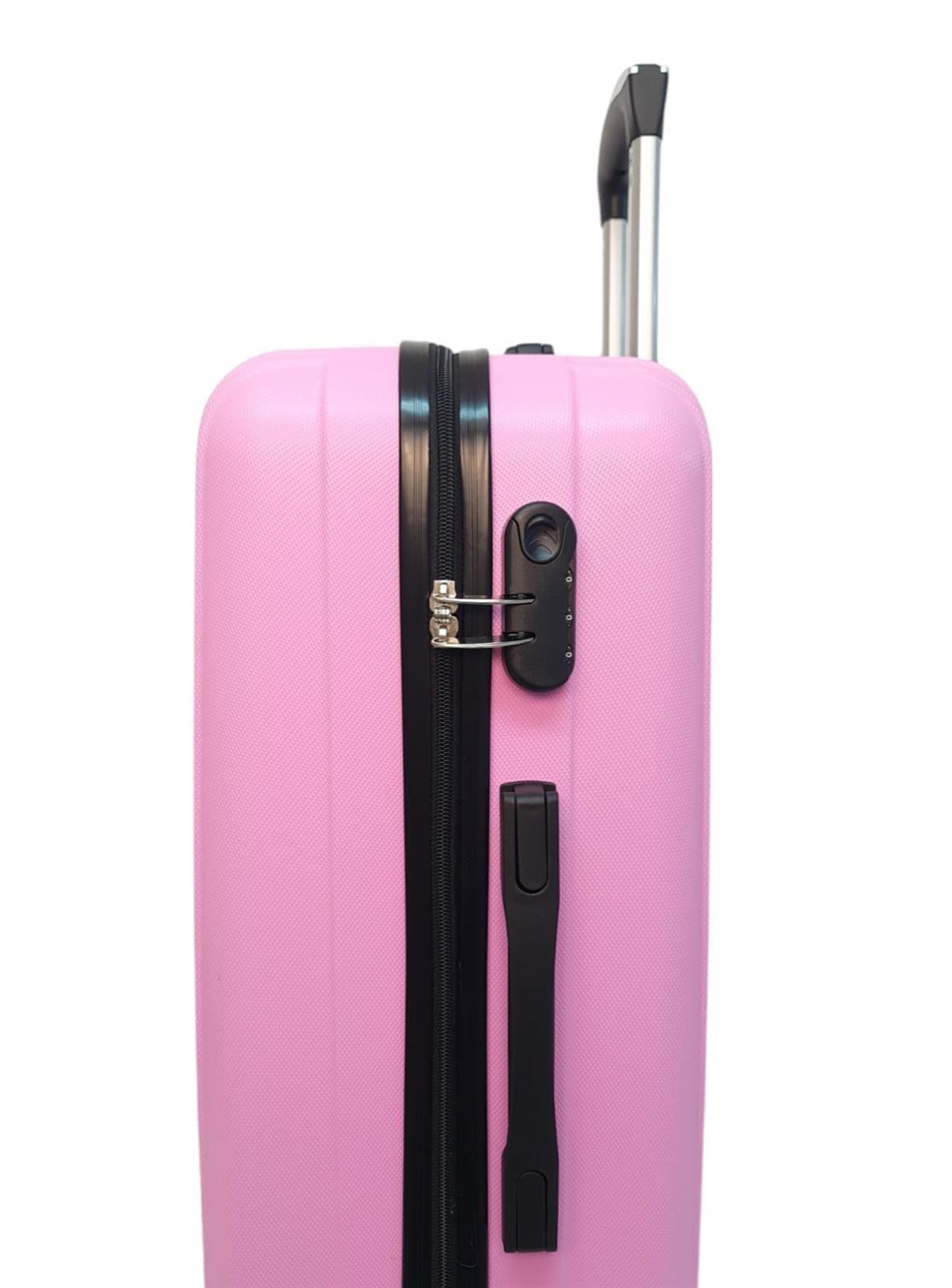 Maleta EXE Mediana 64x40x25cms Ligera Barata Material ABS color Rosa - Imagen 8