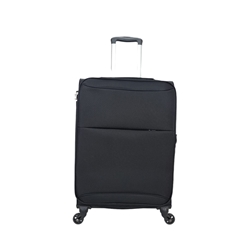 Maleta Light 8018  Mediana 65x43x25/30cms Ligera Expandible Barata Material Nylon color Negro - Imagen 1