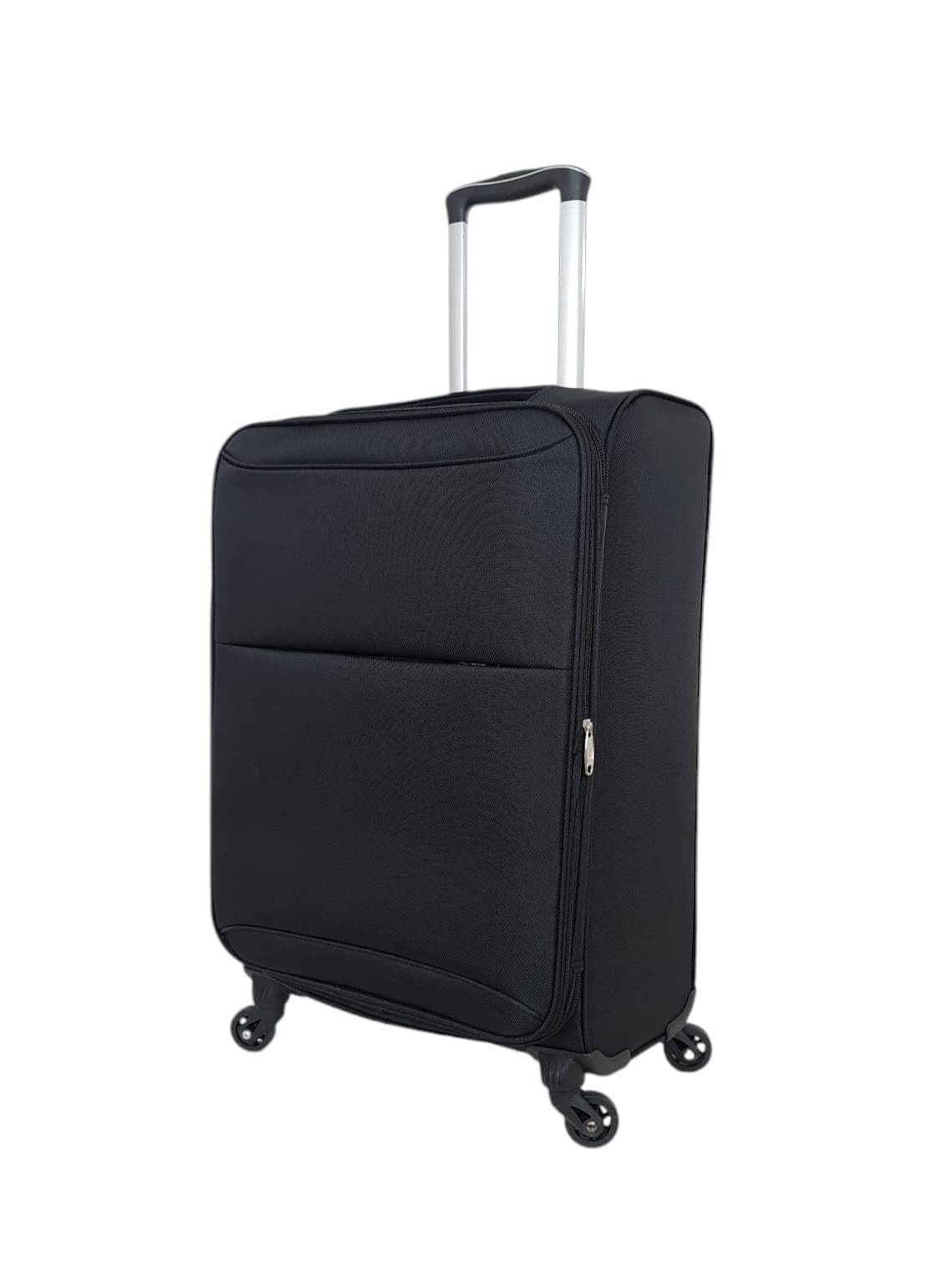Maleta Light 8018  Mediana 65x43x25/30cms Ligera Expandible Barata Material Nylon color Negro - Imagen 2