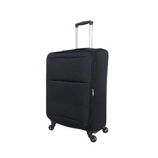 Maleta Light 8018  Mediana 65x43x25/30cms Ligera Expandible Barata Material Nylon color Negro - Imagen 2