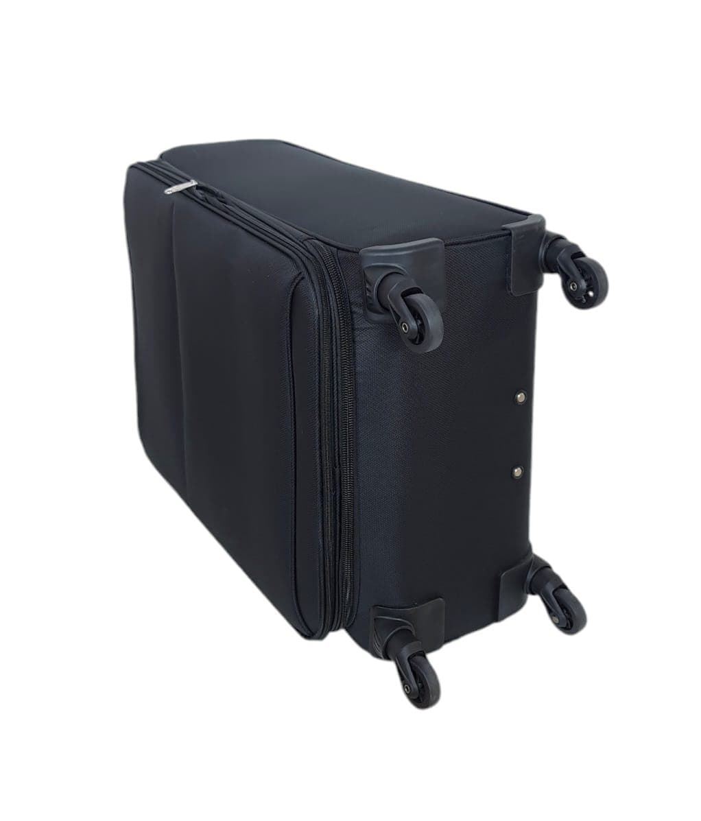 Maleta Light 8018  Mediana 65x43x25/30cms Ligera Expandible Barata Material Nylon color Negro - Imagen 9