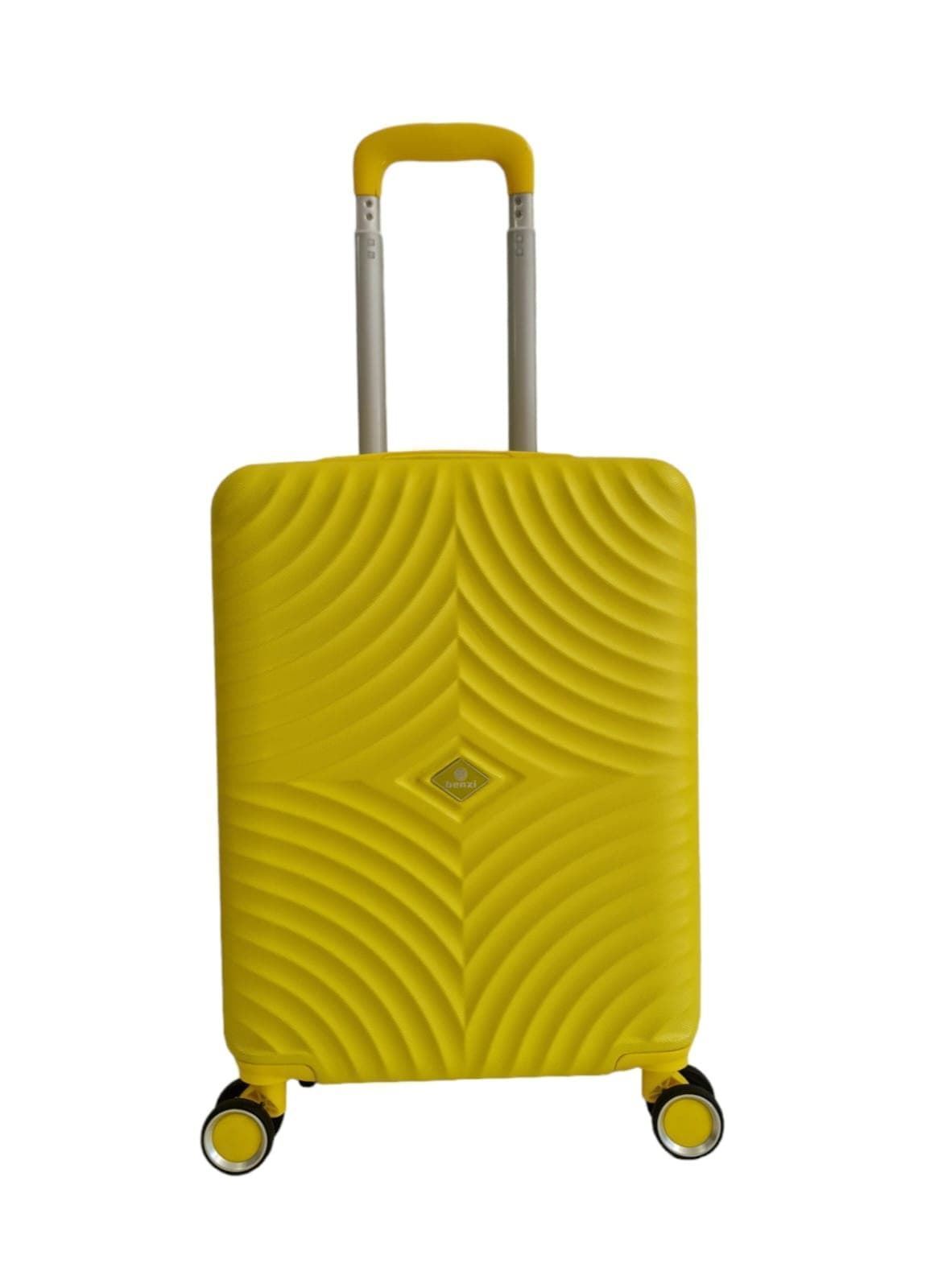 Maleta Rígida Barata 5687 Tamaño cabina Ligera Material ABS Medidas 55x38x20 cms color Amarillo - Imagen 1