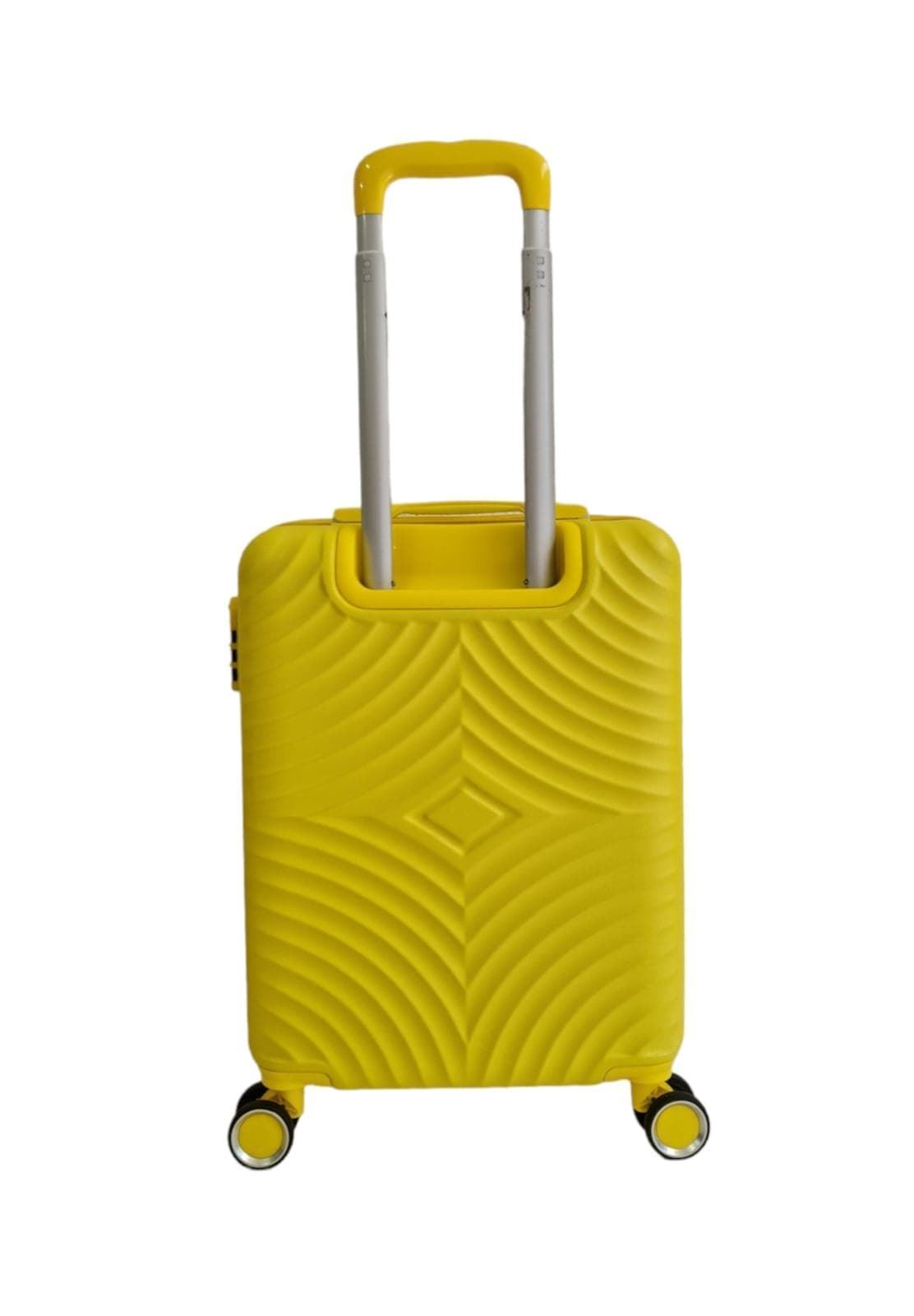 Maleta Rígida Barata 5687 Tamaño cabina Ligera Material ABS Medidas 55x38x20 cms color Amarillo - Imagen 3