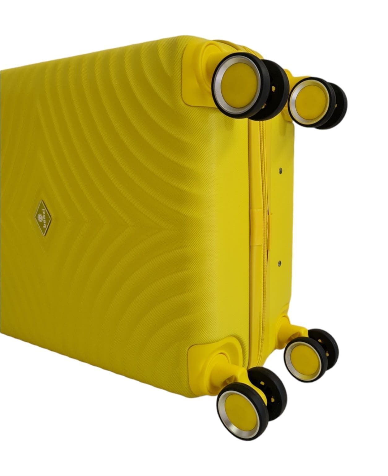 Maleta Rígida Barata 5687 Tamaño cabina Ligera Material ABS Medidas 55x38x20 cms color Amarillo - Imagen 7