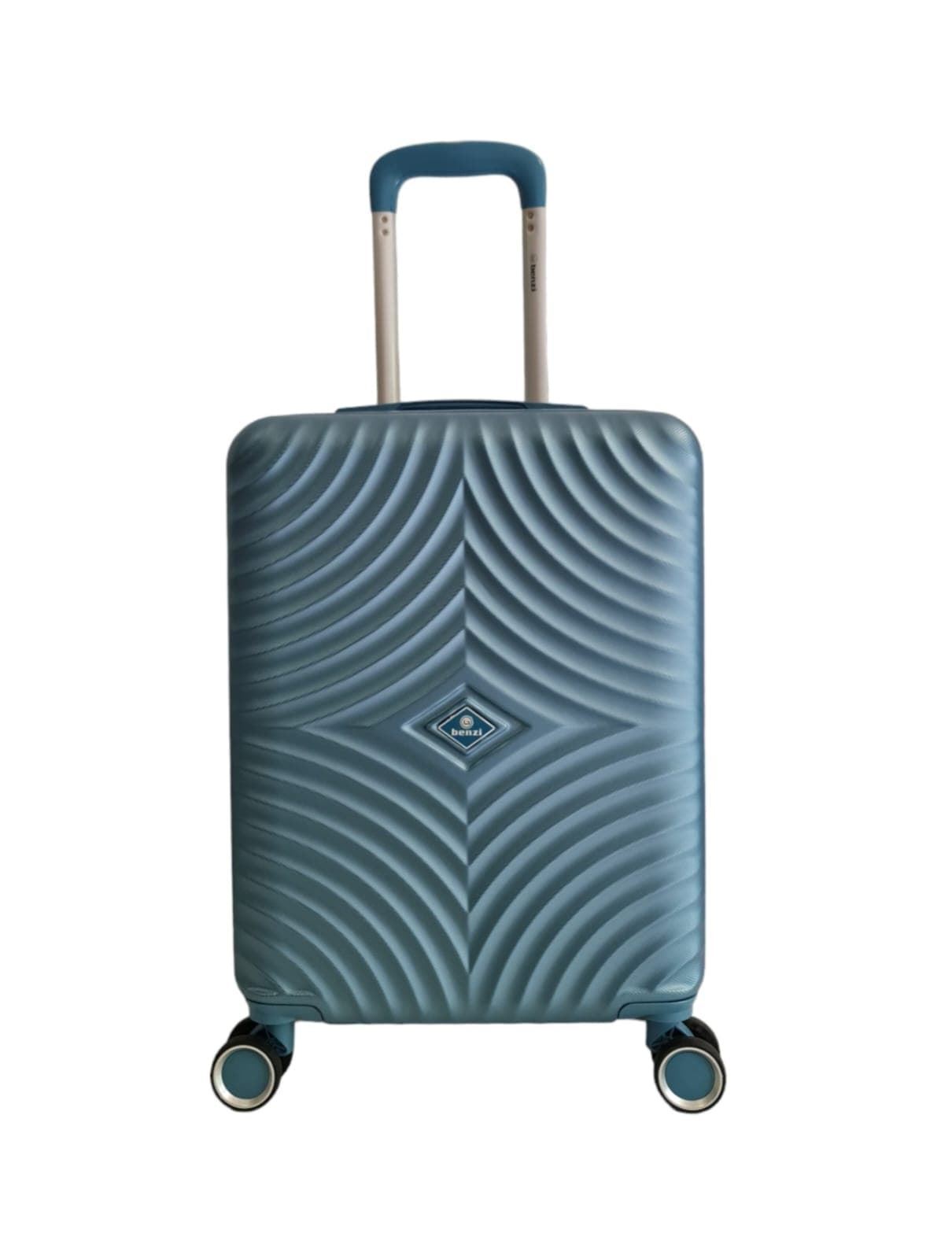 Maleta Rígida Barata 5687 Tamaño cabina Ligera Material ABS Medidas 55x38x20 cms color Azul - Imagen 1