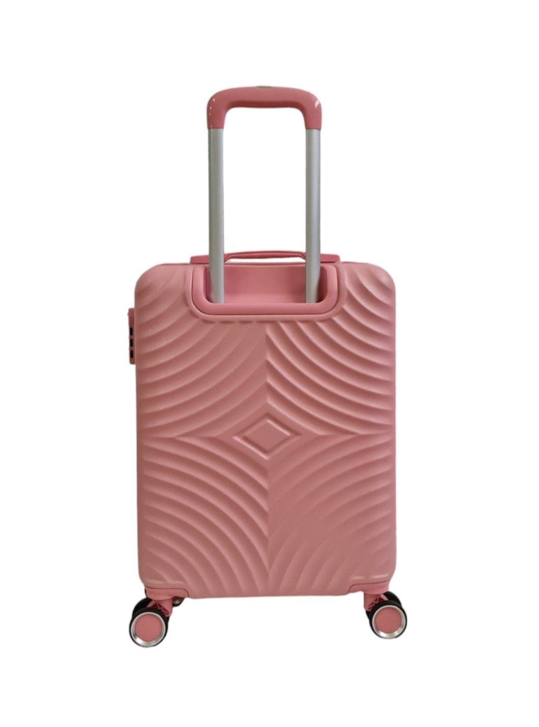 Maleta Rígida Barata 5687 Tamaño cabina Ligera Material ABS Medidas 55x38x20 cms color Rosa - Imagen 3