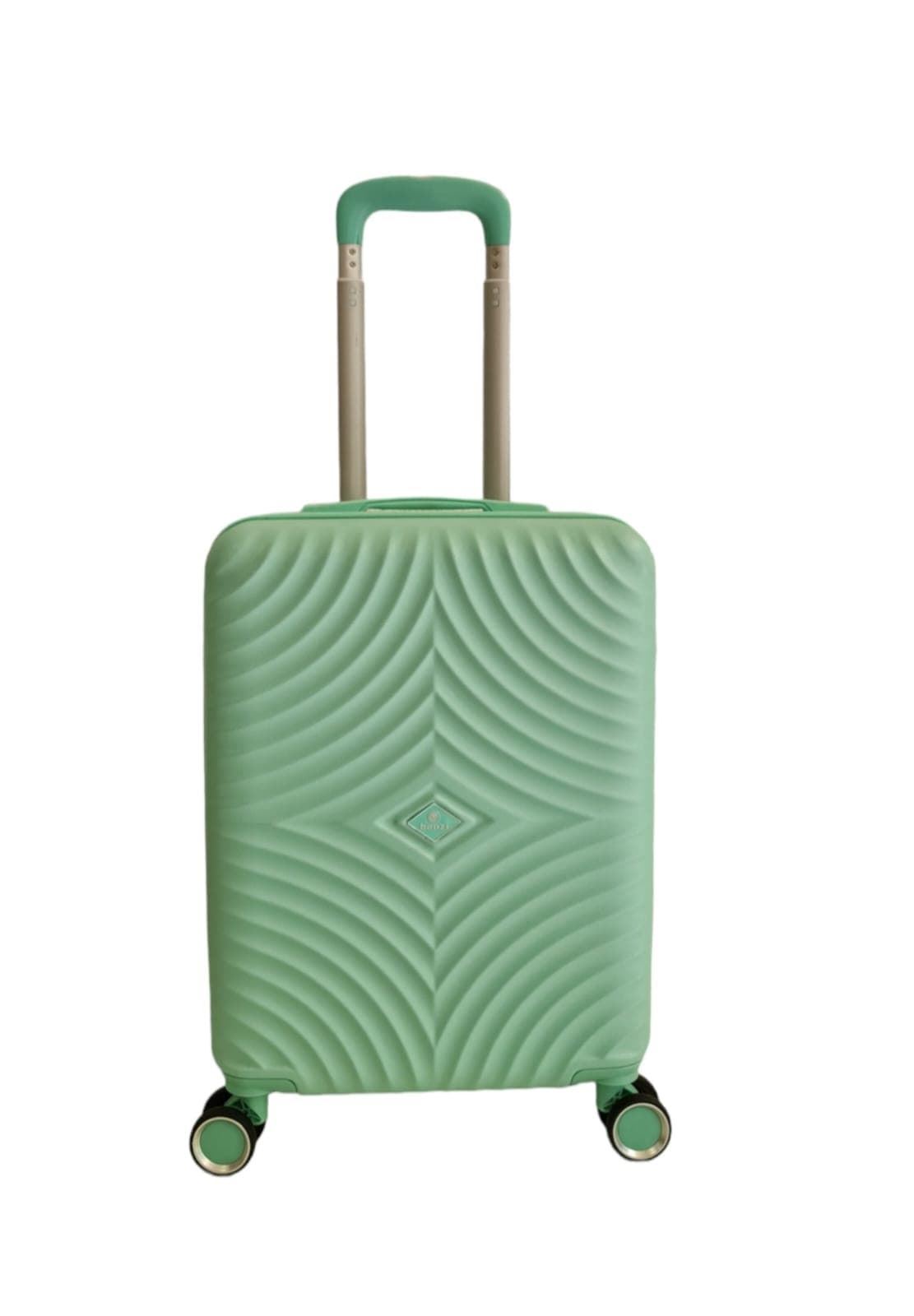 Maleta Rígida Barata 5687 Tamaño cabina Ligera Material ABS Medidas 55x38x20 cms color Verde - Imagen 1