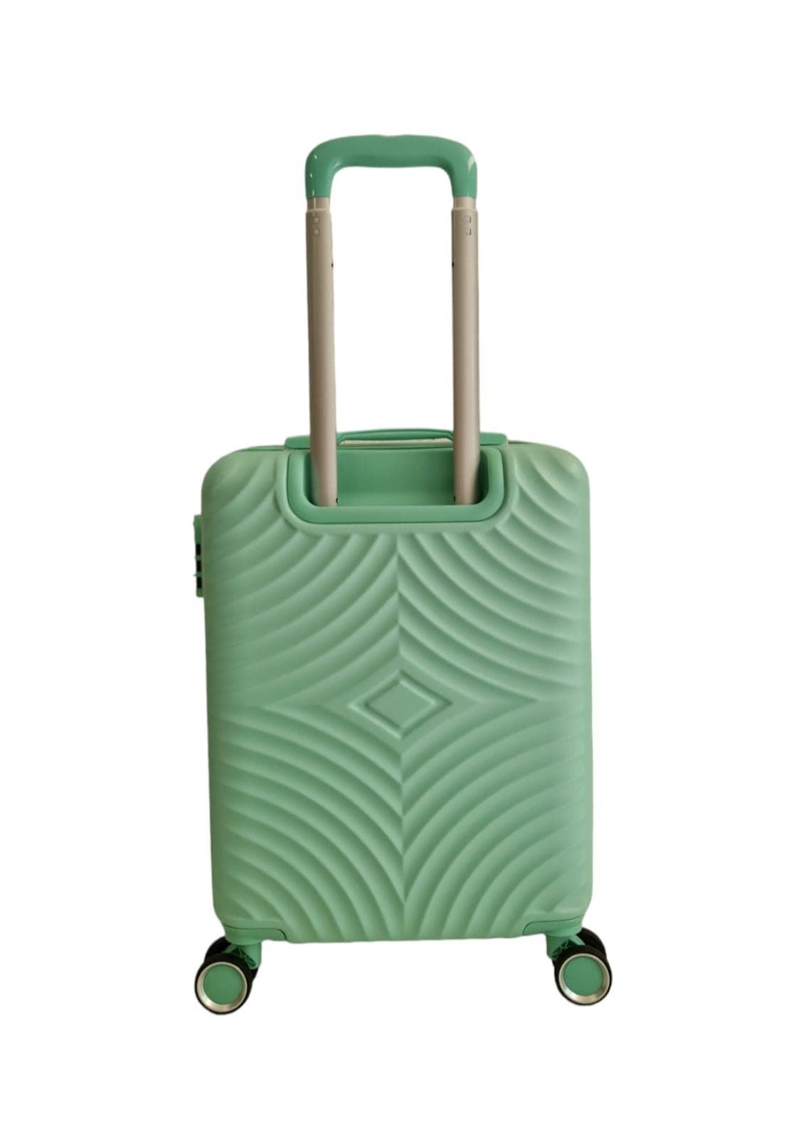 Maleta Rígida Barata 5687 Tamaño cabina Ligera Material ABS Medidas 55x38x20 cms color Verde - Imagen 3