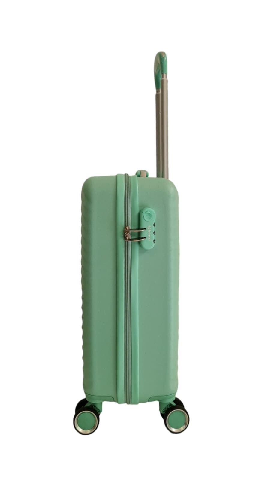 Maleta Rígida Barata 5687 Tamaño cabina Ligera Material ABS Medidas 55x38x20 cms color Verde - Imagen 4