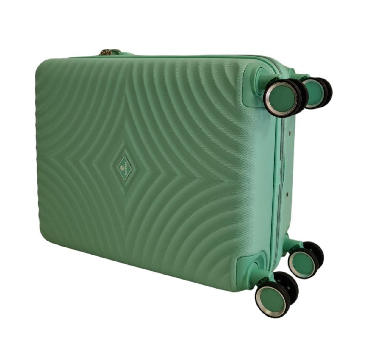 Maleta Rígida Barata 5687 Tamaño cabina Ligera Material ABS Medidas 55x38x20 cms color Verde - Imagen 7