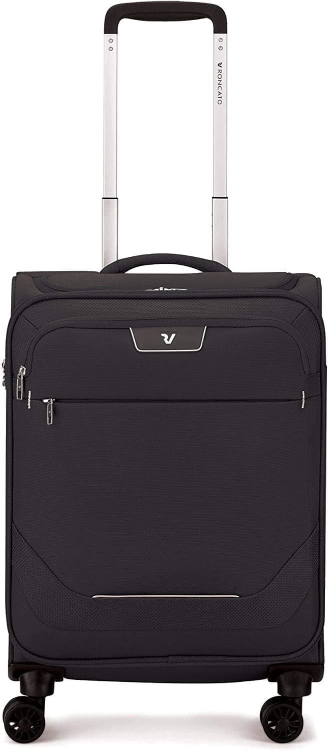 Maleta Roncato Joy Cabina 4 Ruedas Negra Expandible 55X40X20/23 Muy Ligera Y Resistente - Imagen 2