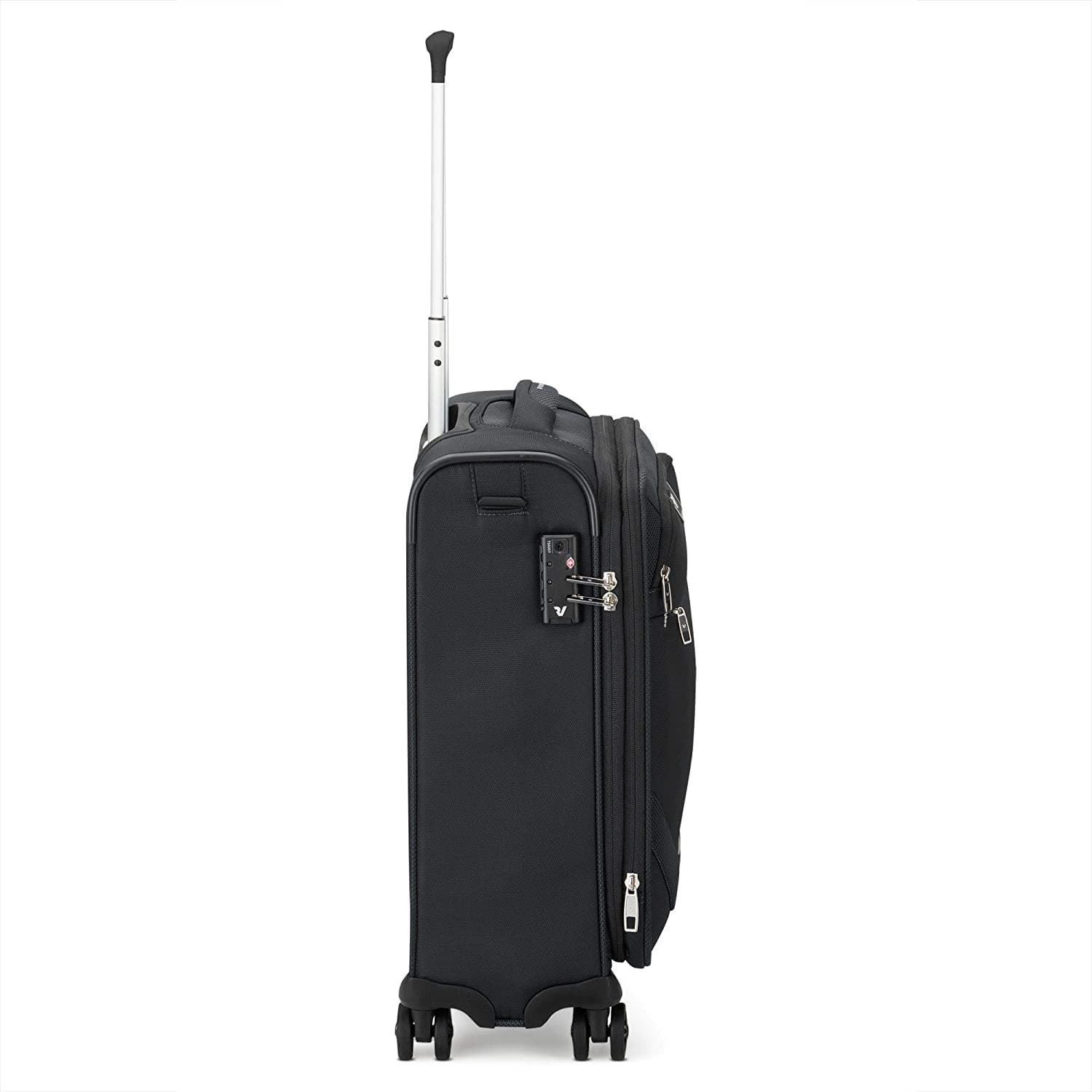 Maleta Roncato Joy Cabina 4 Ruedas Negra Expandible 55X40X20/23 Muy Ligera Y Resistente - Imagen 3