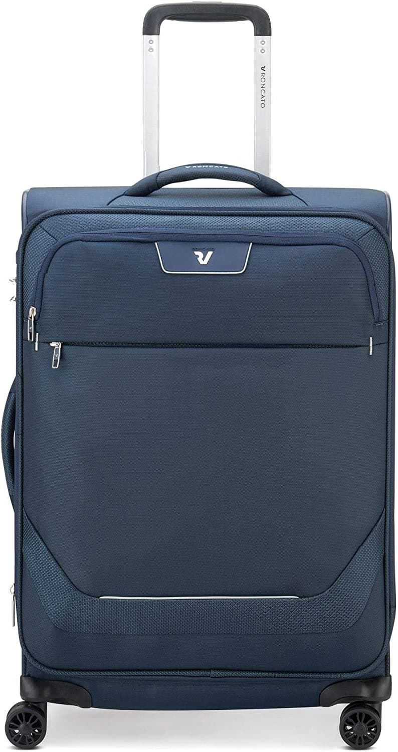 Maleta Roncato Joy Mediana Azul Navy Expandible 63X44X27/31 Muy Ligera Y Resistente - Imagen 2