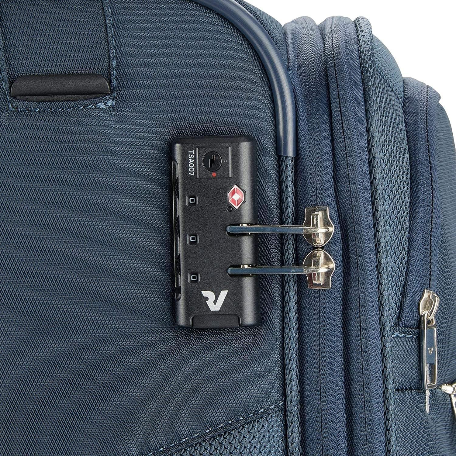 Maleta Roncato Joy Mediana Azul Navy Expandible 63X44X27/31 Muy Ligera Y Resistente - Imagen 6