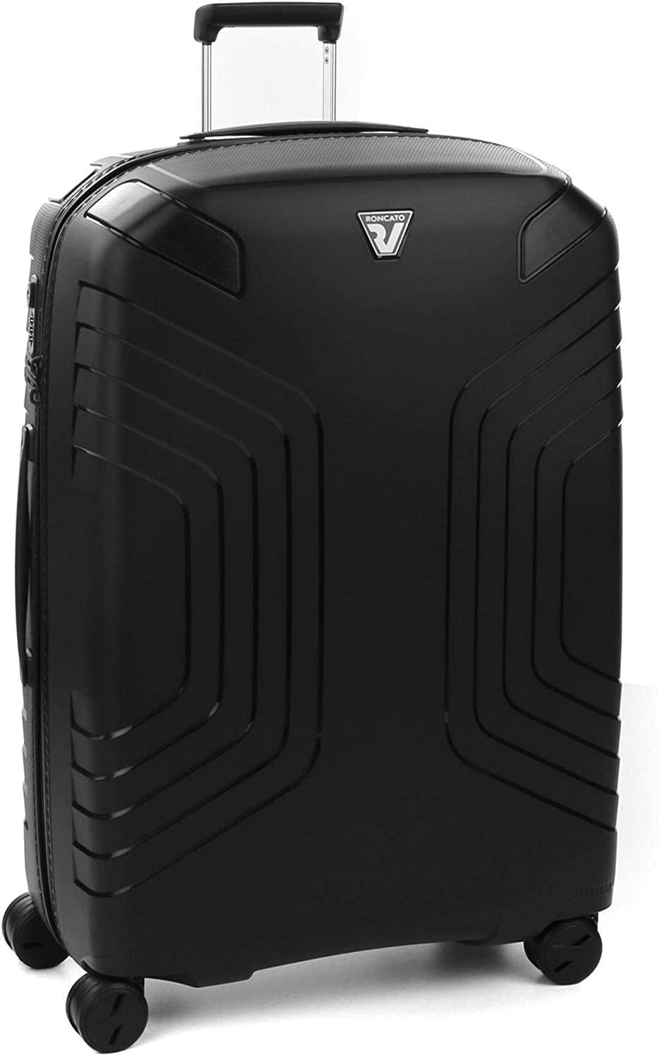 Maleta Roncato Ypsilon Grande Expandible Negra Ligera 10 años de Garantía - Imagen 1