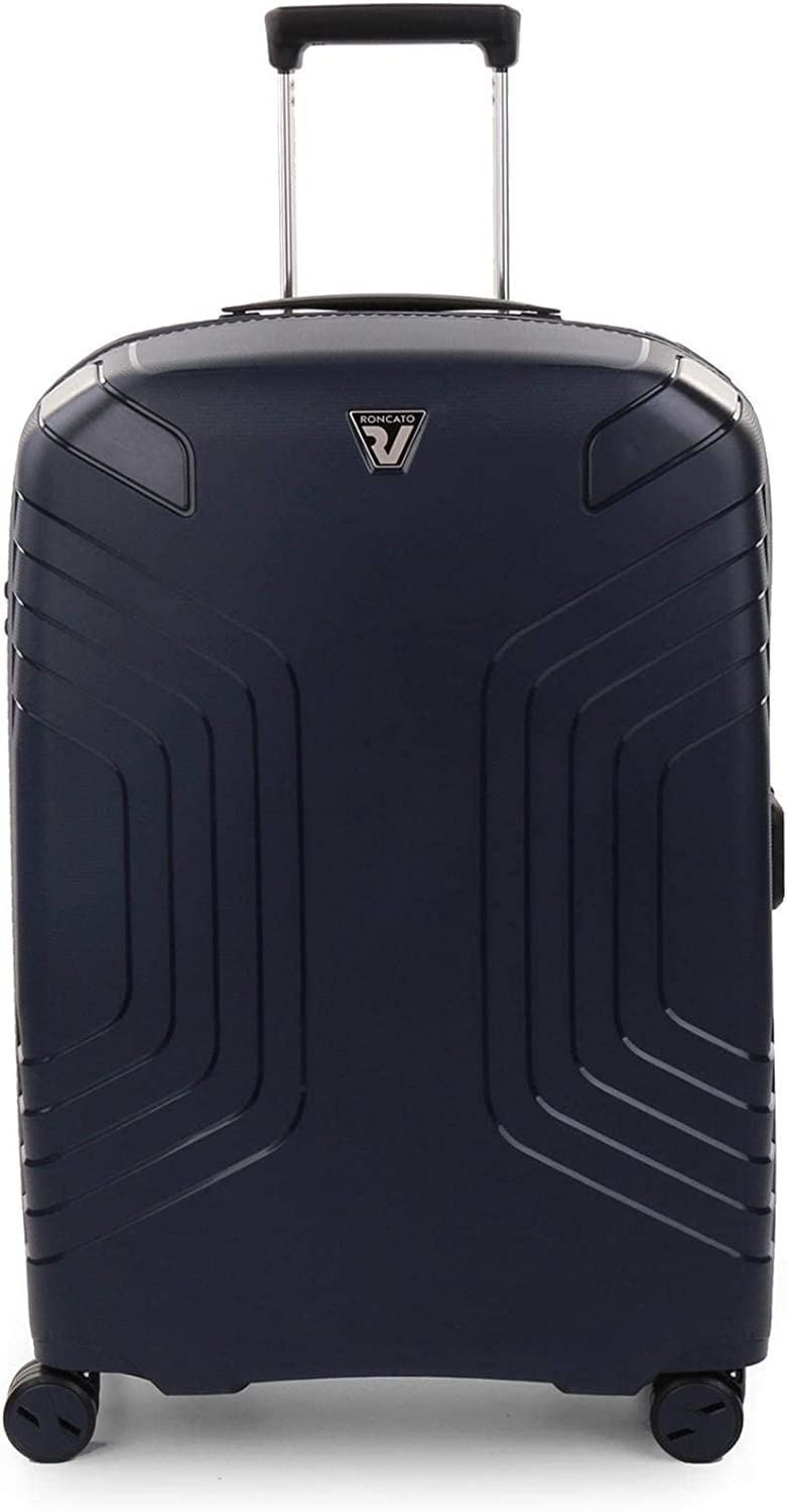 Maleta Roncato Ypsilon Mediana Expandible Color Azul Navy Ligera 10 años de Garantía - Imagen 1