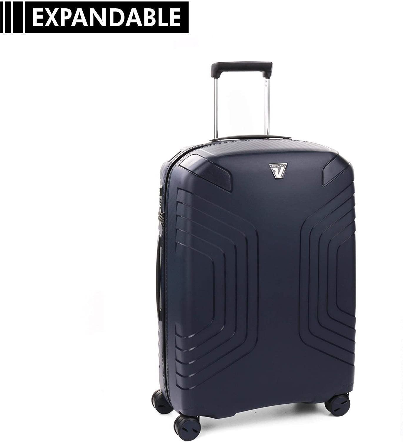 Maleta Roncato Ypsilon Mediana Expandible Color Azul Navy Ligera 10 años de Garantía - Imagen 2