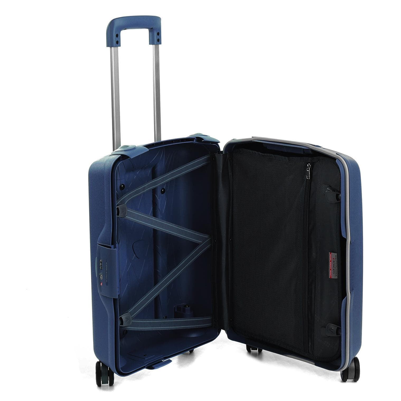 Roncato Maleta de Cabina Light  4 Ruedas Resistente 10 años de Garantía Color Azul Marino - Imagen 4
