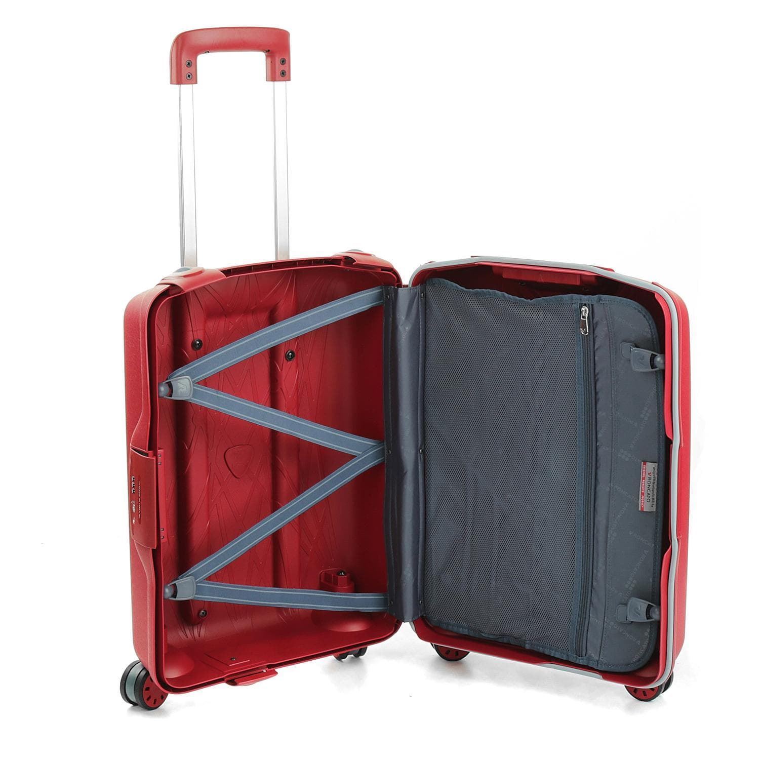 Roncato Maleta de Cabina Light  4 Ruedas Resistente 10 años de Garantía Color Rojo - Imagen 4