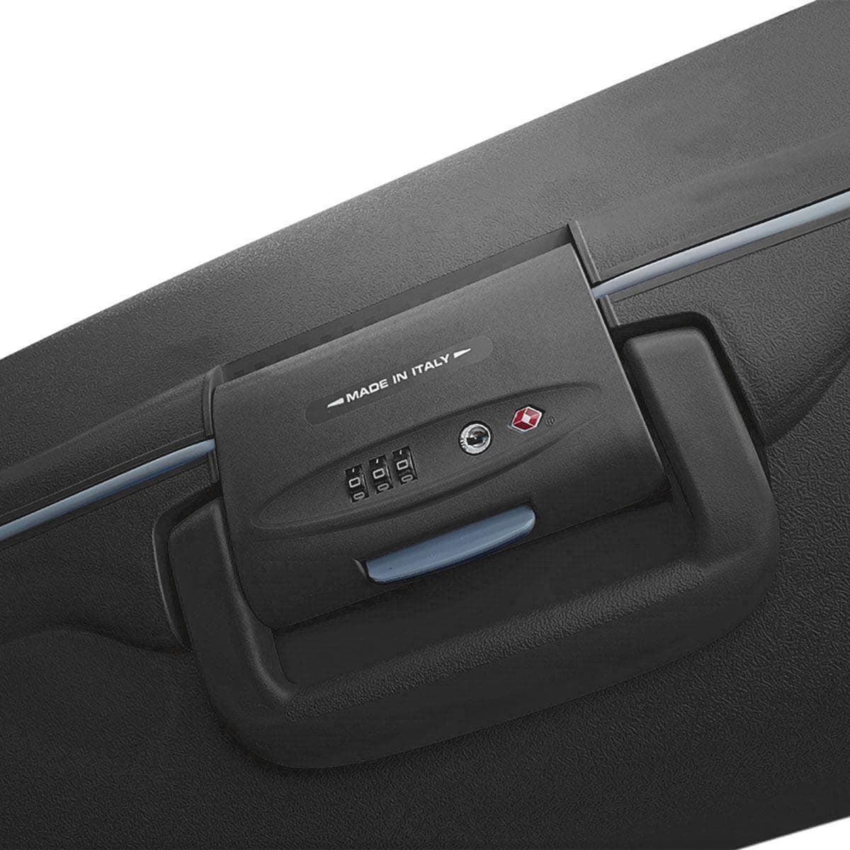 Roncato Maleta Mediana Light 80 litros con Cierre de Anclaje TSA 4 Ruedas Dobles Muy Resistente 10 años de Garantia color Negra - Imagen 7