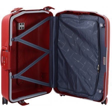 Roncato Maleta Mediana Light 80 litros con Cierre de Anclaje TSA 4 Ruedas Dobles Muy Resistente 10 años de Garantia color Rojo - Imagen 2