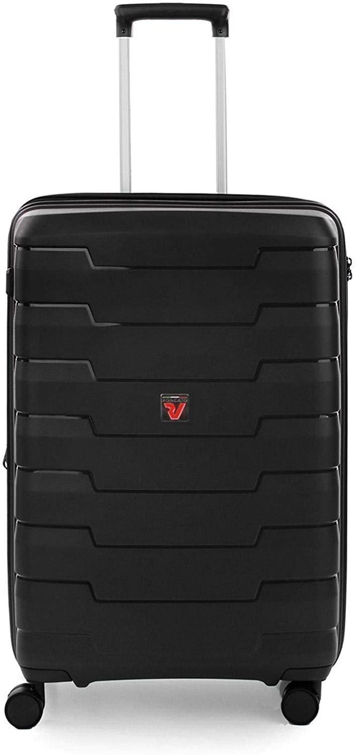 Roncato Maleta Mediana Rigida Skyline Expandible color Negro Garantia 5 años - Imagen 1