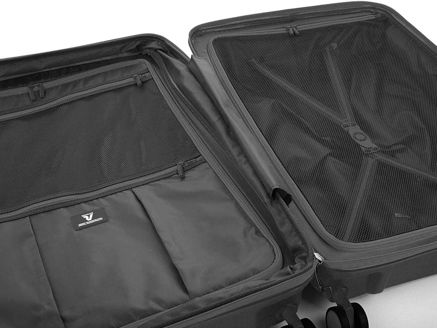Roncato Maleta Mediana Rigida Skyline Expandible color Negro Garantia 5 años - Imagen 4