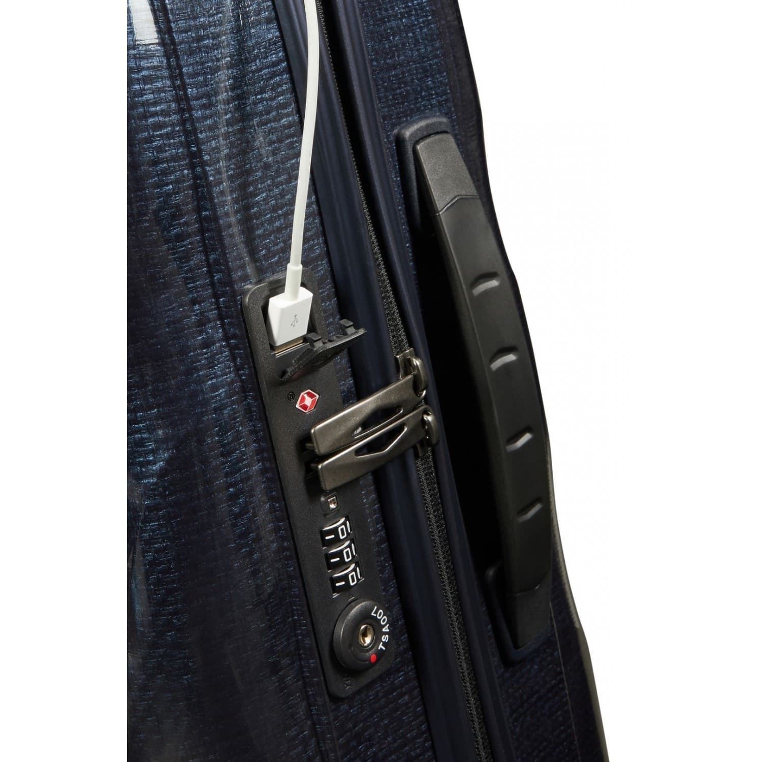 Samsonite Maleta C-Lite Cabina Expandible 55X40X20/23 Cms Capacidad 36/42 Litros Ultra Resistente y Ligera 2.1 Kilos color Midnight Blue - Imagen 3