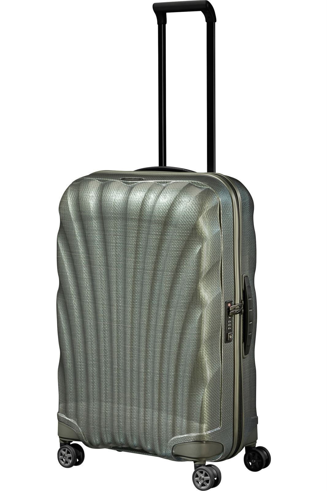 Samsonite Maleta C-Lite Mediana 69 Cms Capacidad 68 Litros Ultra Resistente y Ligera 2.5 Kilos color Metallic Green - Imagen 2
