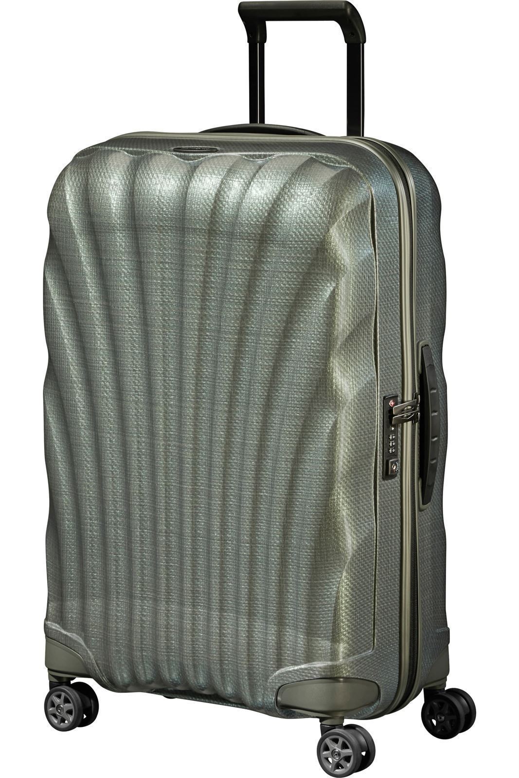 Samsonite Maleta C-Lite Mediana 69 Cms Capacidad 68 Litros Ultra Resistente y Ligera 2.5 Kilos color Metallic Green - Imagen 3