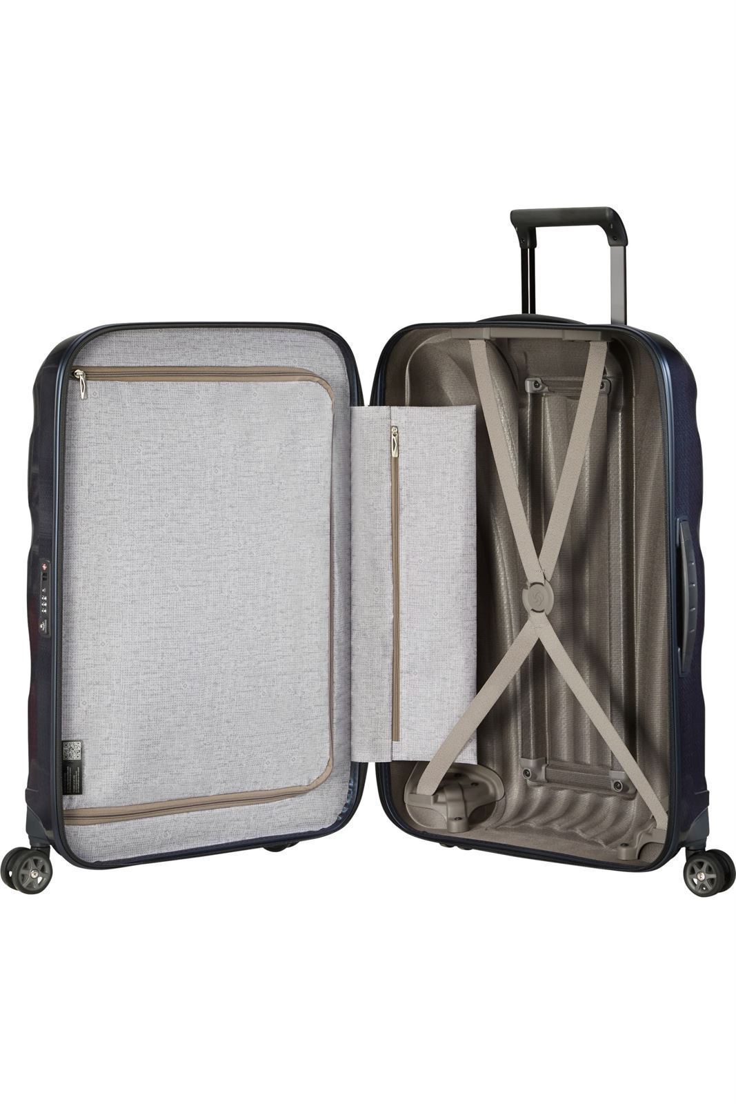 Samsonite Maleta C-Lite Mediana 69 Cms Capacidad 68 Litros Ultra Resistente y Ligera 2.5 Kilos color Midnight Blue - Imagen 4