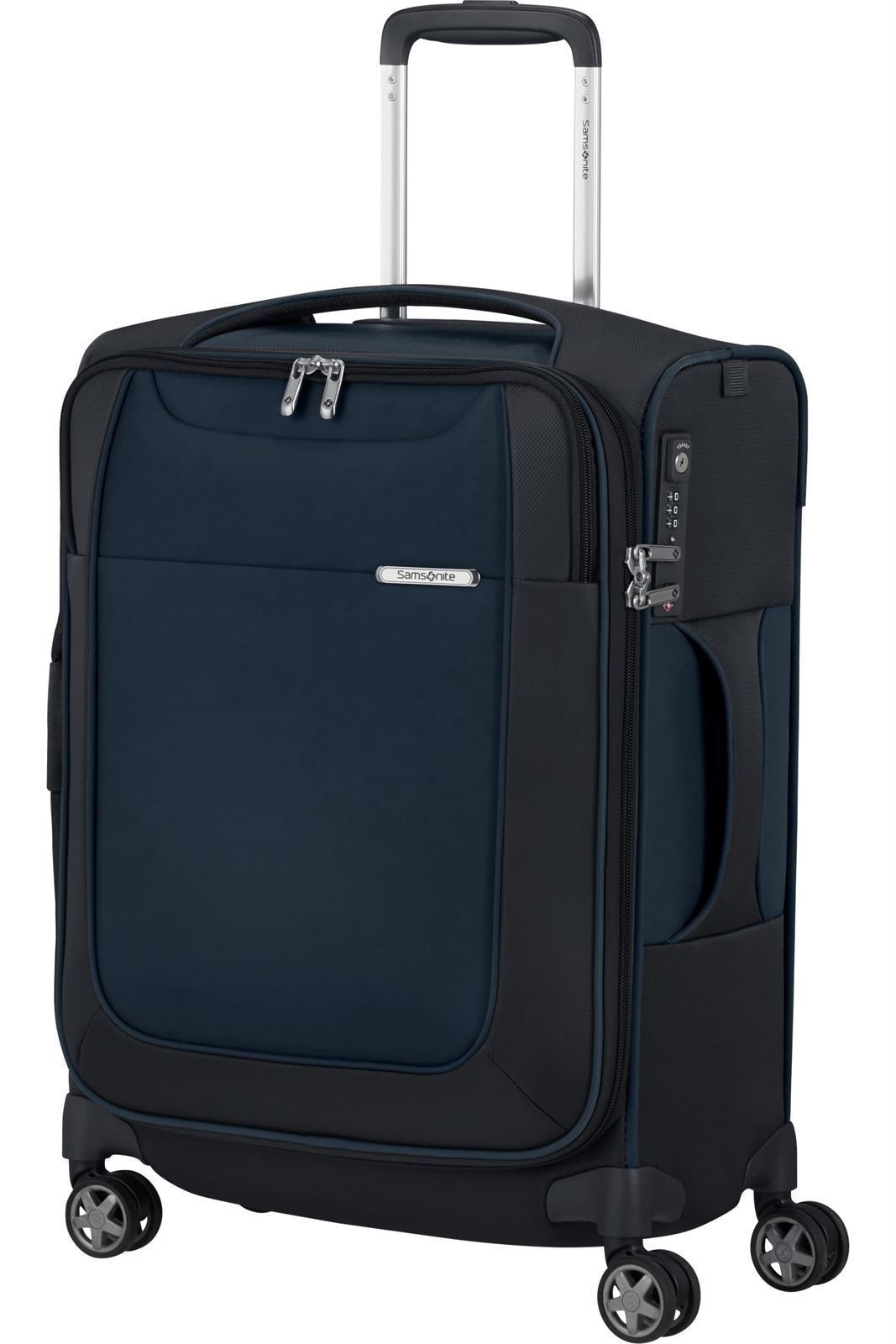 Samsonite Maleta D-Lite Cabina Expandible 55X40X20/25 Cms Capacidad 39/44 Litros Ultra Resistente y Ligera 2 Kilos color Azul Marino - Imagen 2