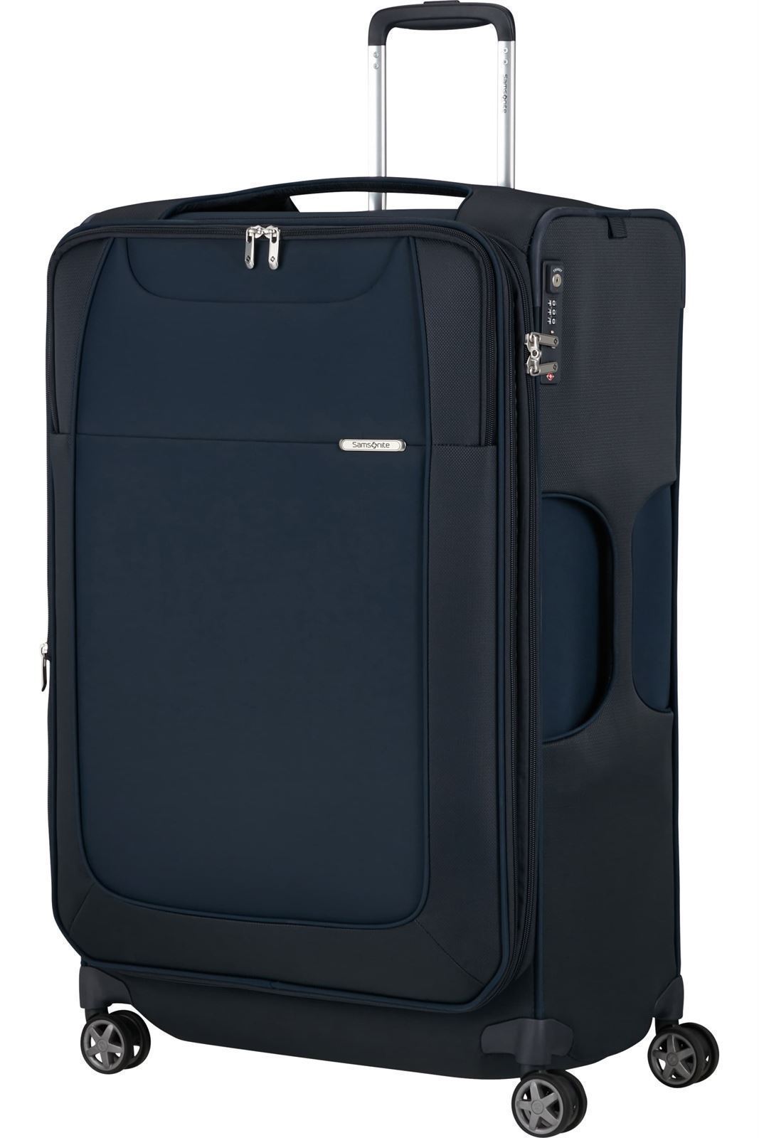 Samsonite Maleta D-Lite Grande Expandilble 78 Cms Capacidad 107/118 Litros Ultra Resistente y Ligera 3 Kilos color Azul Marino - Imagen 2