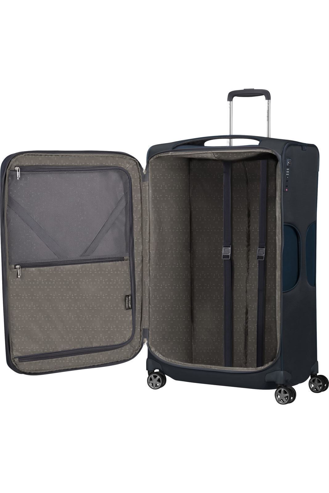 Samsonite Maleta D-Lite Grande Expandilble 78 Cms Capacidad 107/118 Litros Ultra Resistente y Ligera 3 Kilos color Azul Marino - Imagen 3