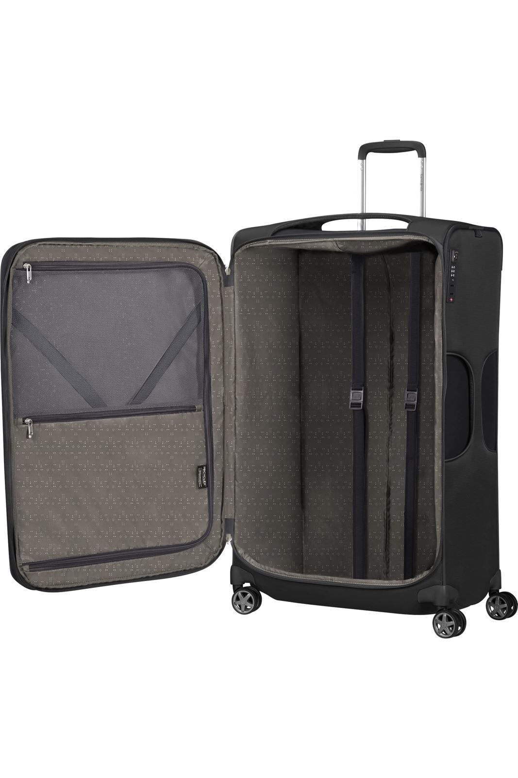 Samsonite Maleta D-Lite Grande Expandilble 78 Cms Capacidad 107/118 Litros Ultra Resistente y Ligera 3 Kilos color Negro - Imagen 3