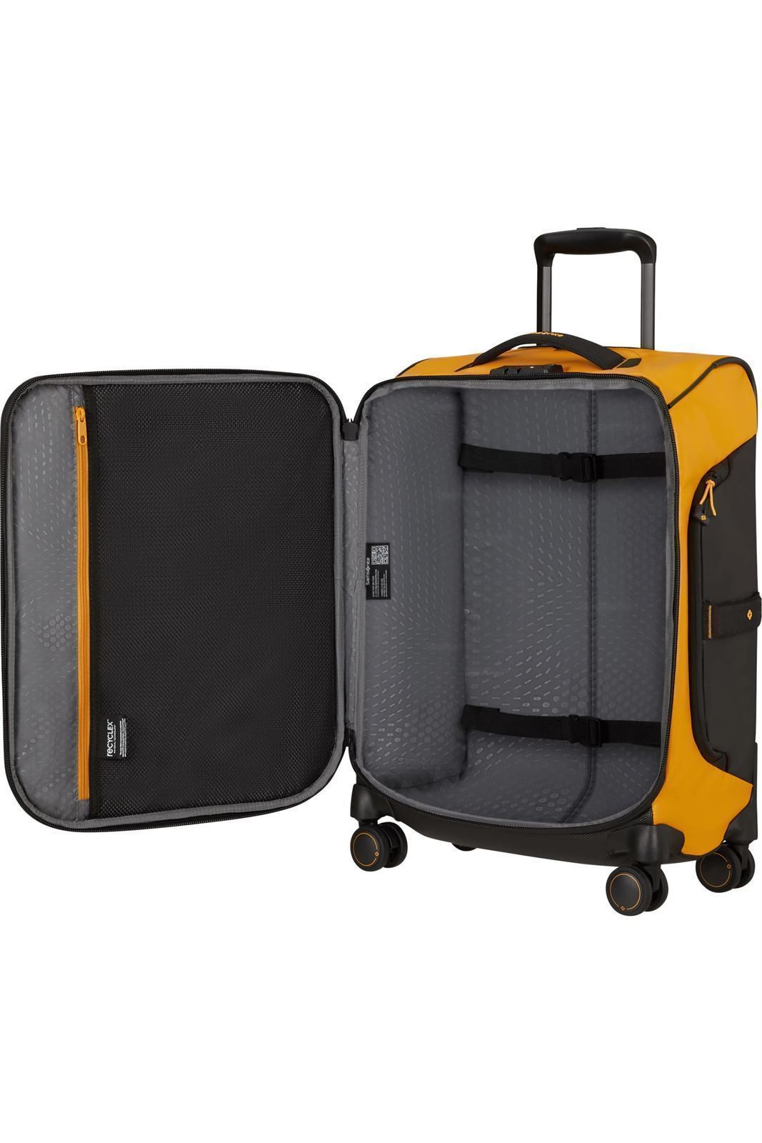 Samsonite Maleta Ecodiver Cabina 55X40X23 Cms Capacidad 50 Litros Impermeable y Ligera 2.7 Kilos color Amarillo - Imagen 4