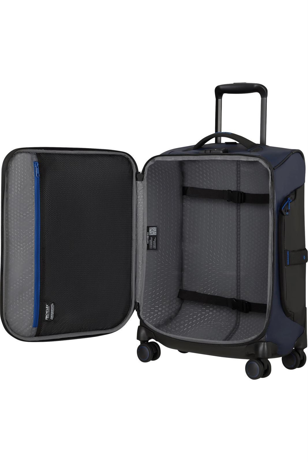Samsonite Maleta Ecodiver Cabina 55X40X23 Cms Capacidad 50 Litros Impermeable y Ligera 2.7 Kilos color Azul Marino - Imagen 3