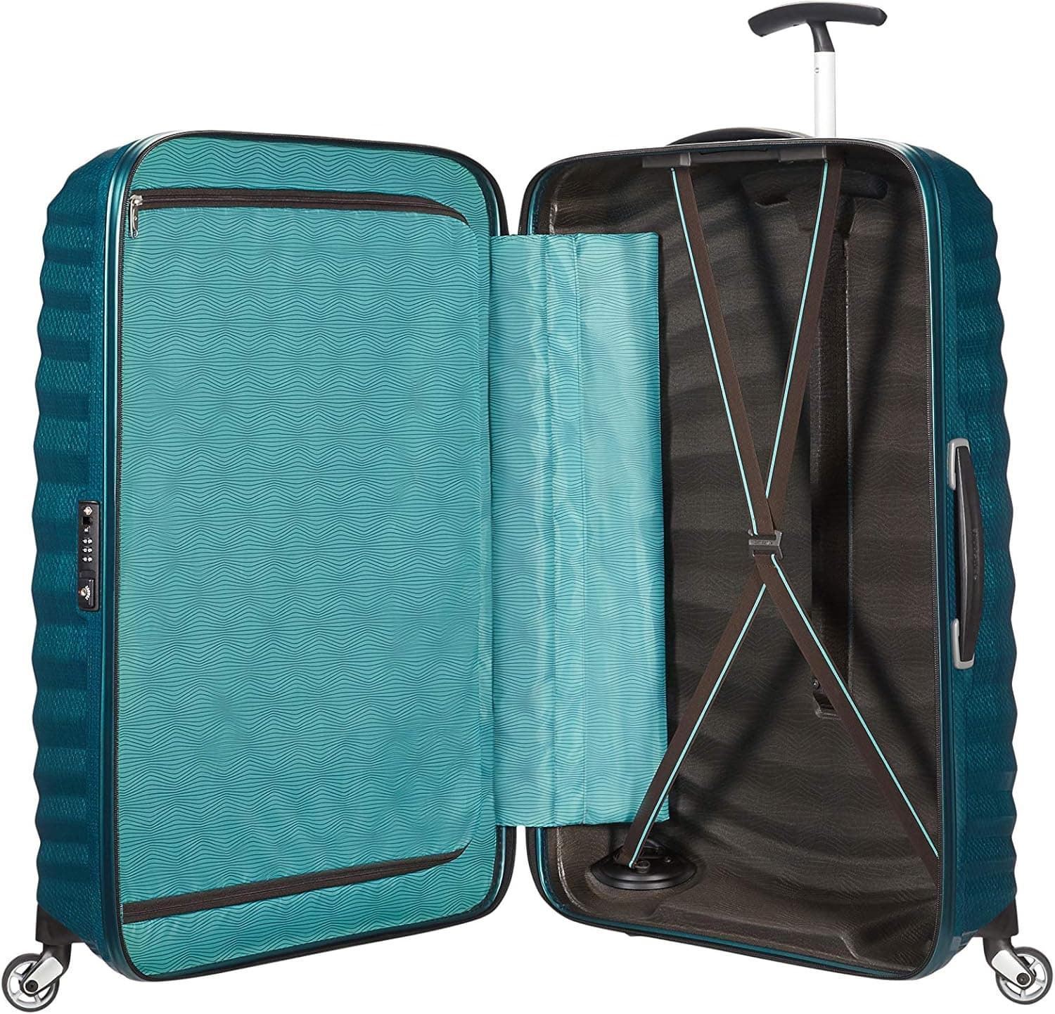 Samsonite Maleta Lite-Shock Grande 75x51x31 Cms Capacidad 98 Litros Ultra Resistente y Ligera 2.5 Kilos color Azul (Petrol Blue) - Imagen 7