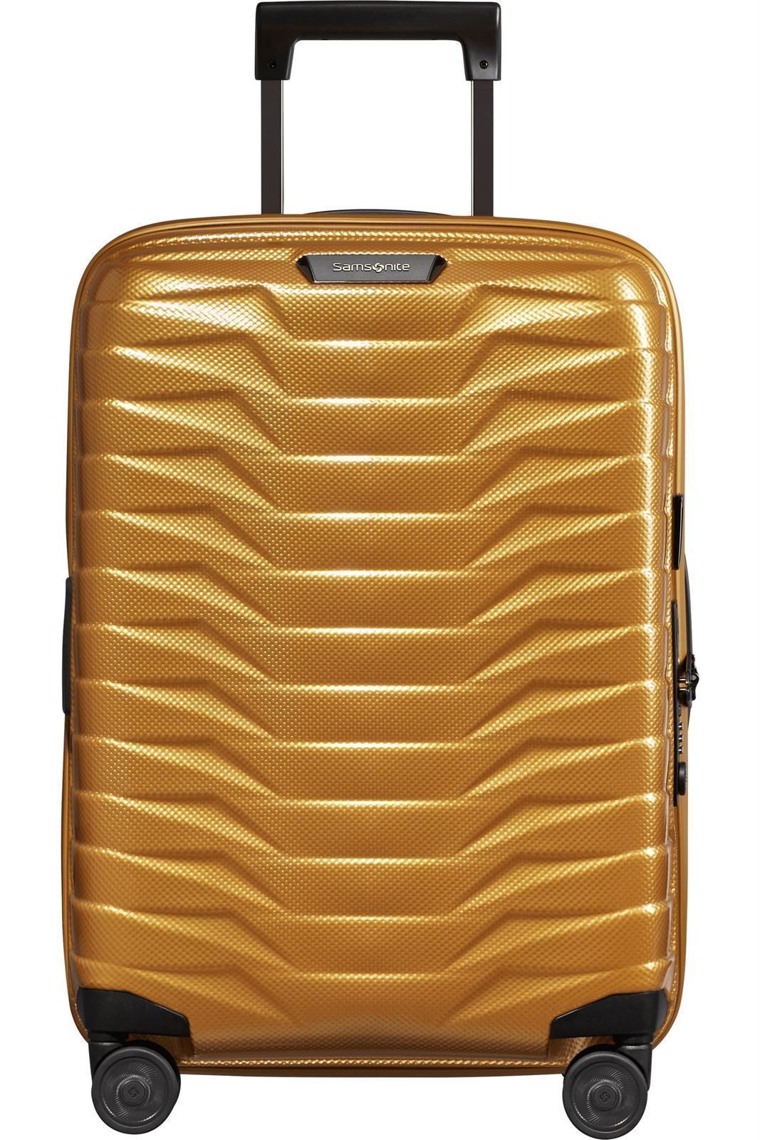 Samsonite Maleta Proxis Cabina Expandible 55X40X20/23 Cms Capacidad 38/44 Litros Ultra Resistente y Ligera 2.3 Kilos USB  color Honey Gold - Imagen 1