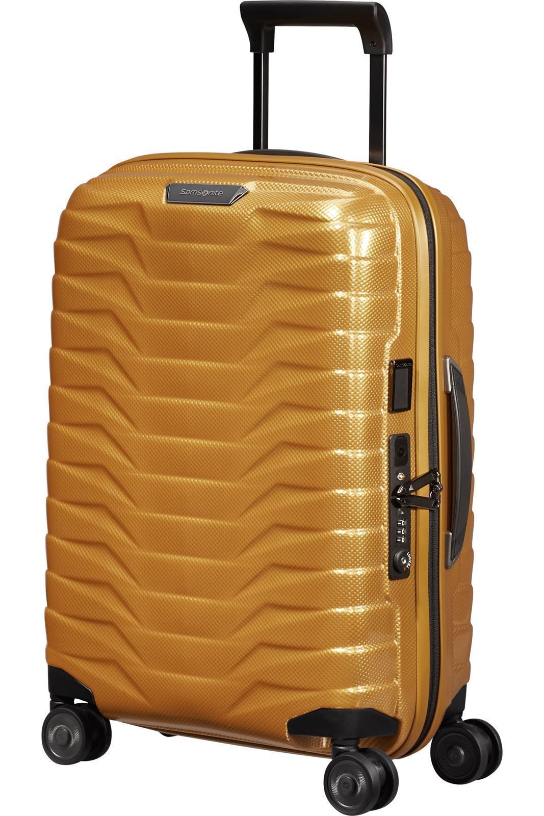 Samsonite Maleta Proxis Cabina Expandible 55X40X20/23 Cms Capacidad 38/44 Litros Ultra Resistente y Ligera 2.3 Kilos USB  color Honey Gold - Imagen 2