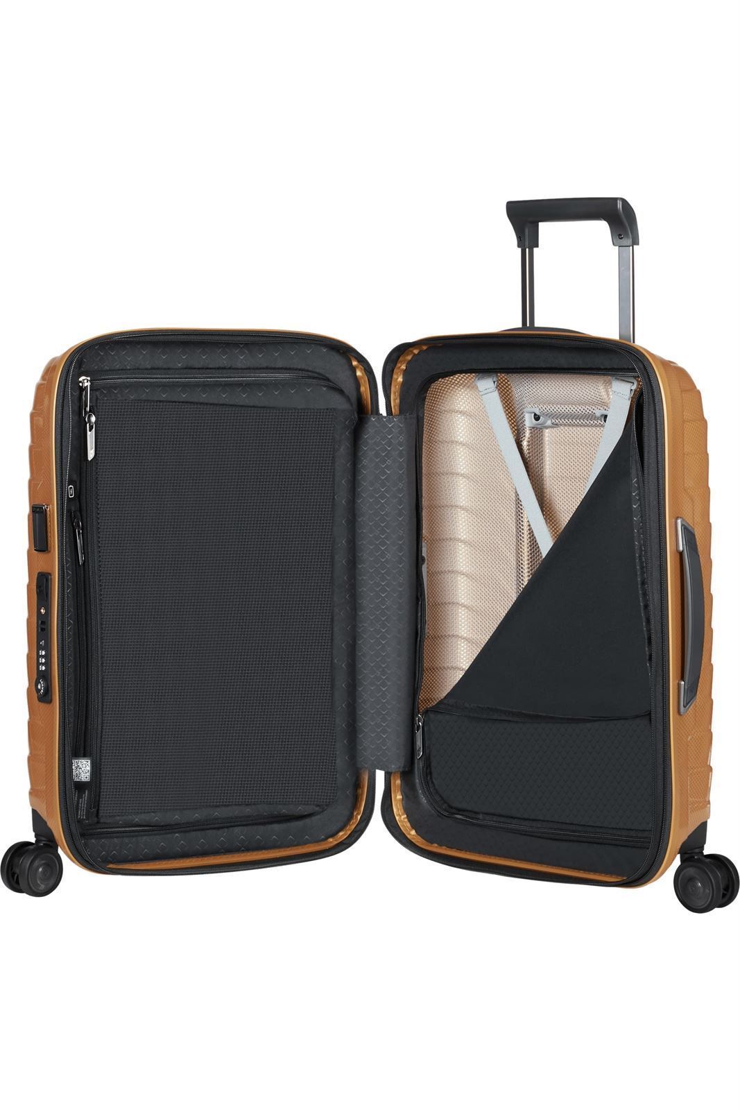 Samsonite Maleta Proxis Cabina Expandible 55X40X20/23 Cms Capacidad 38/44 Litros Ultra Resistente y Ligera 2.3 Kilos USB  color Honey Gold - Imagen 3