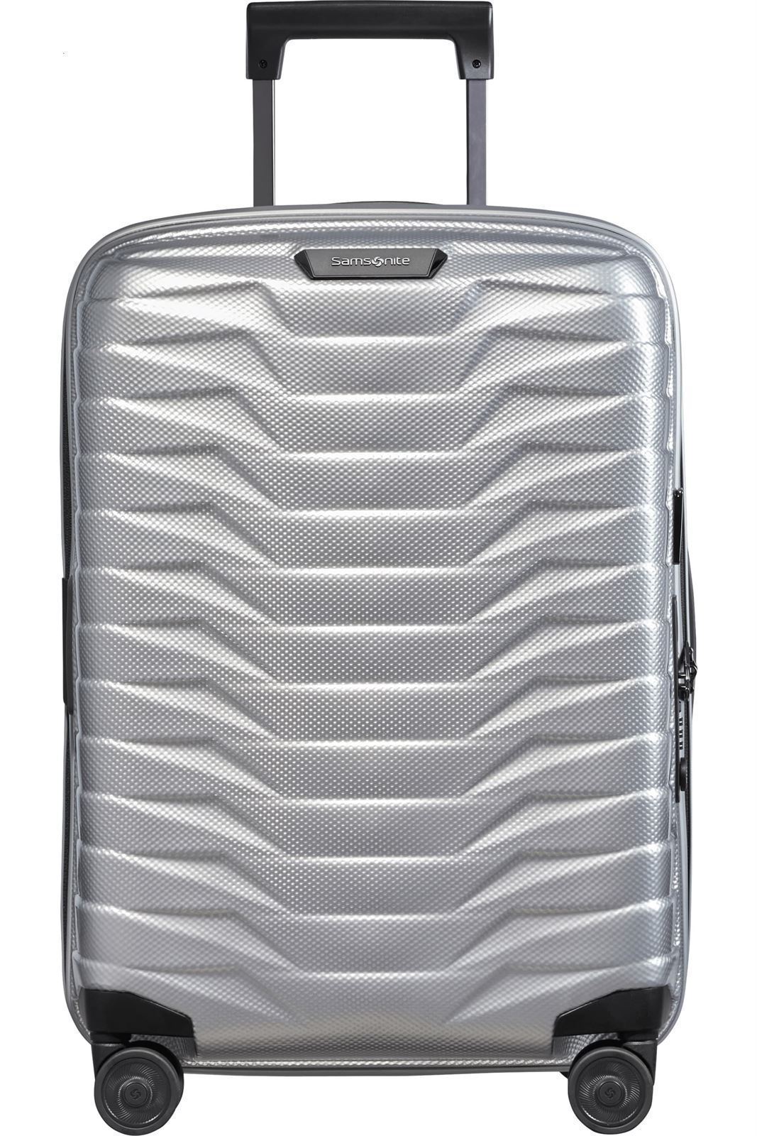 Samsonite Maleta Proxis Cabina Expandible 55X40X20/23 Cms Capacidad 38/44 Litros Ultra Resistente y Ligera 2.3 Kilos USB  color Plata - Imagen 1