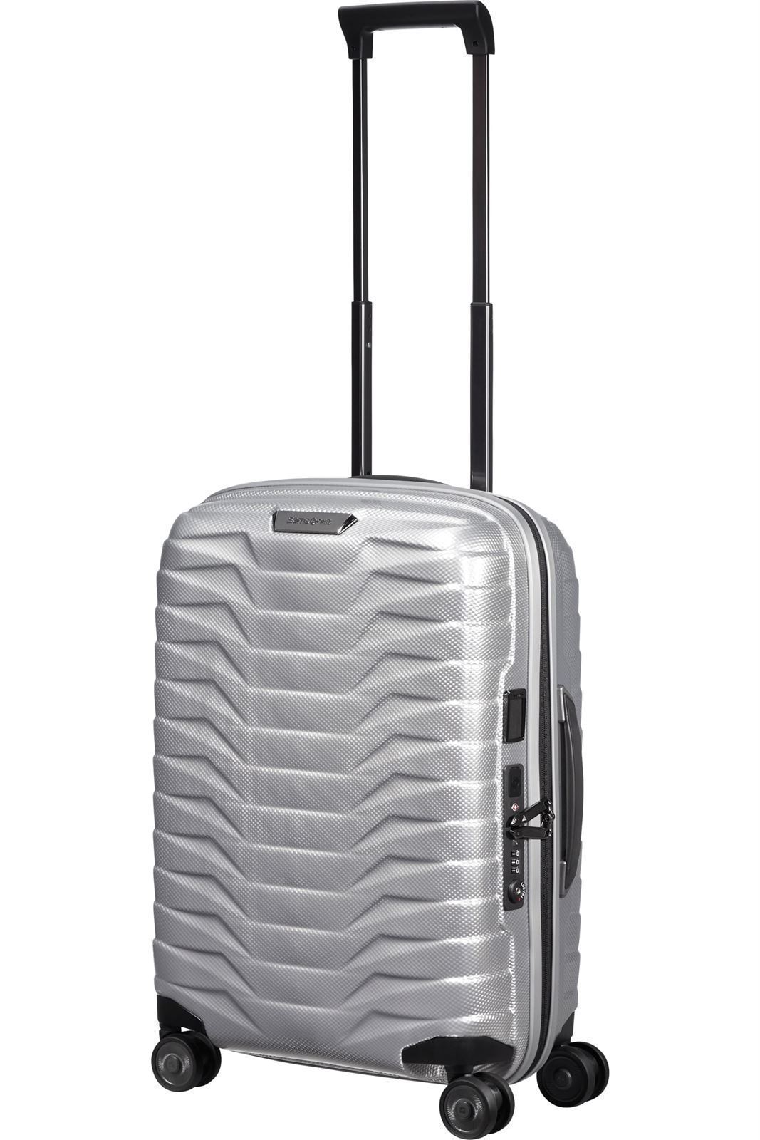 Samsonite Maleta Proxis Cabina Expandible 55X40X20/23 Cms Capacidad 38/44 Litros Ultra Resistente y Ligera 2.3 Kilos USB  color Plata - Imagen 5