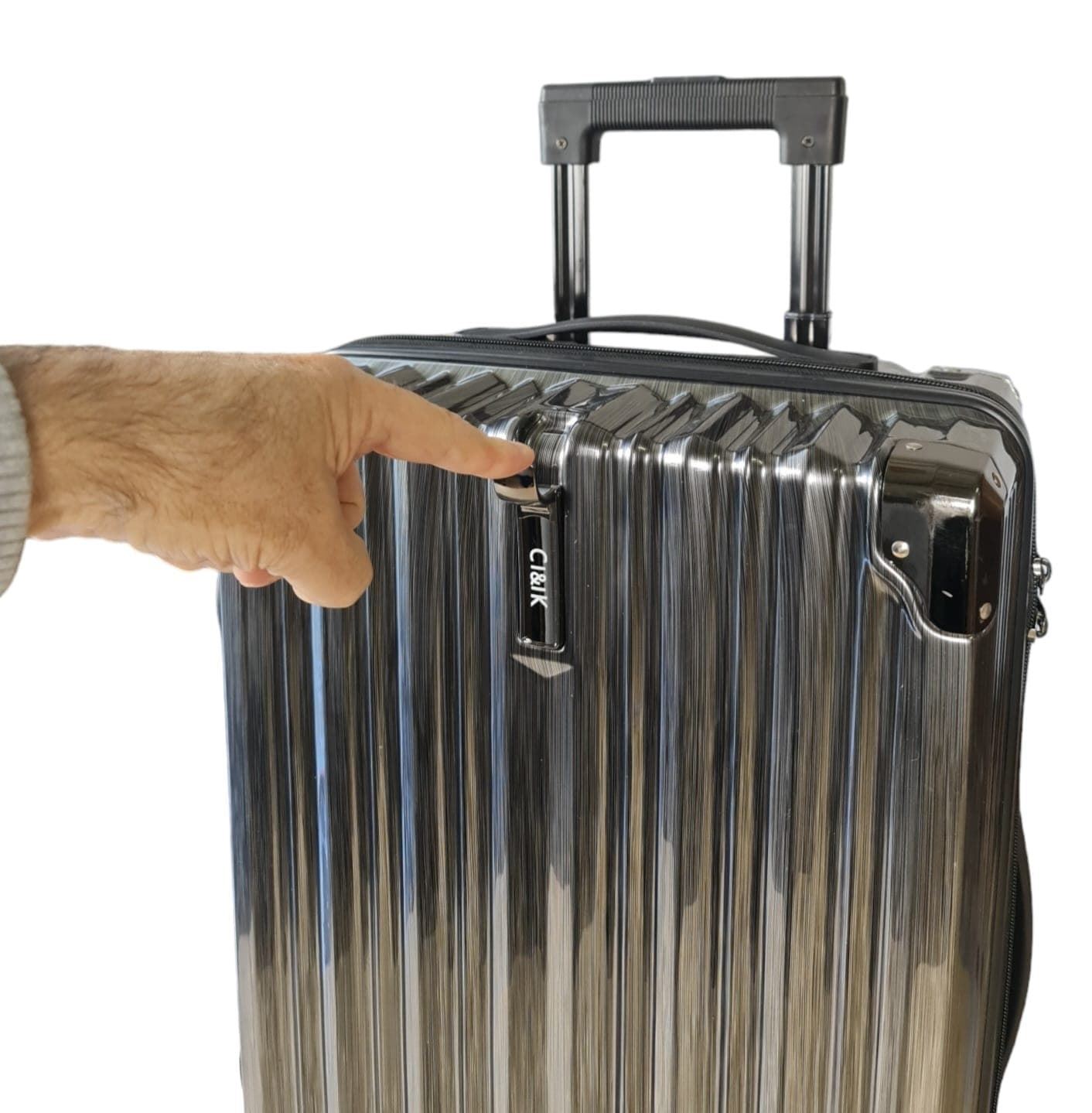 Travel Maleta Diamond Rígida de Cabina 55.0 x 37.0 x 20.0 cms Resistente y Ligera color Negro - Imagen 2
