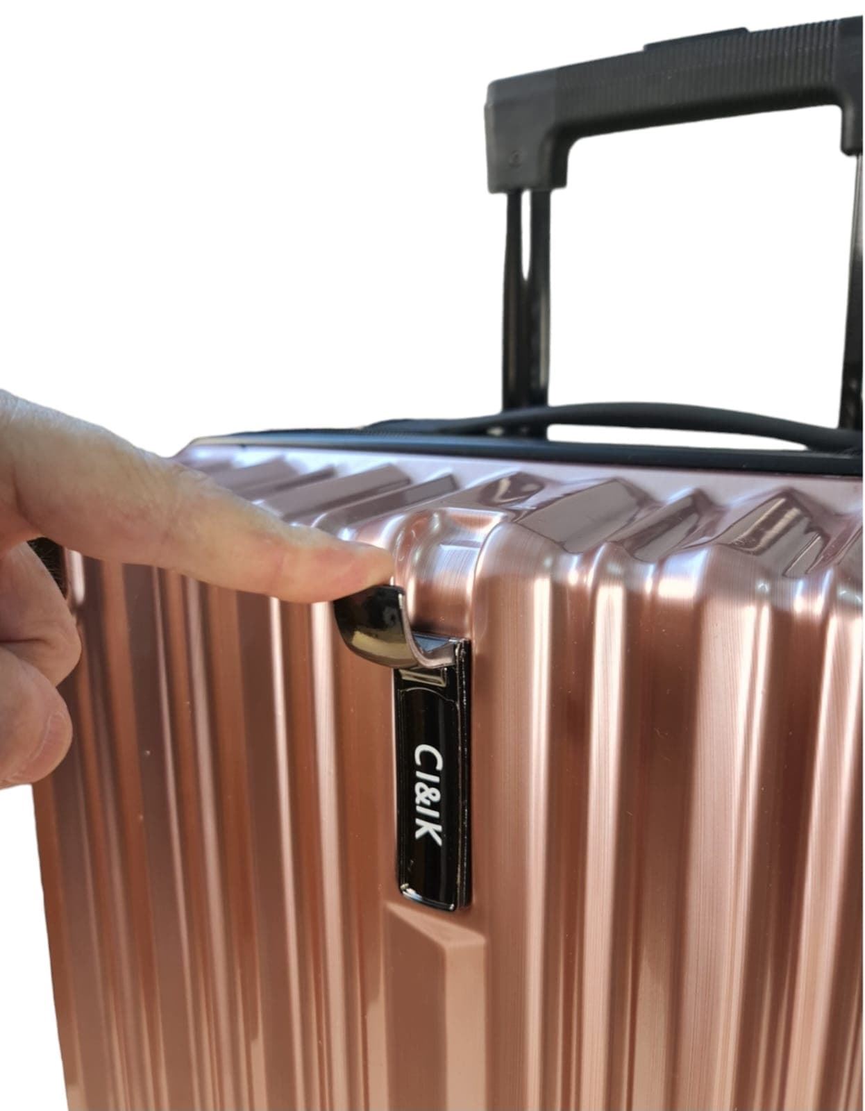 Travel Maleta Diamond Rígida de Cabina 55.0 x 37.0 x 20.0 cms Resistente y Ligera color Rosa Metal - Imagen 11